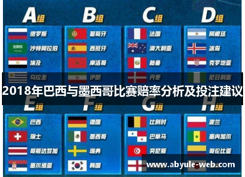 2018年巴西与墨西哥比赛赔率分析及投注建议